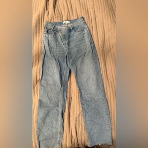 Abercrombie & Fitch Cross Waist Dad Jeans
